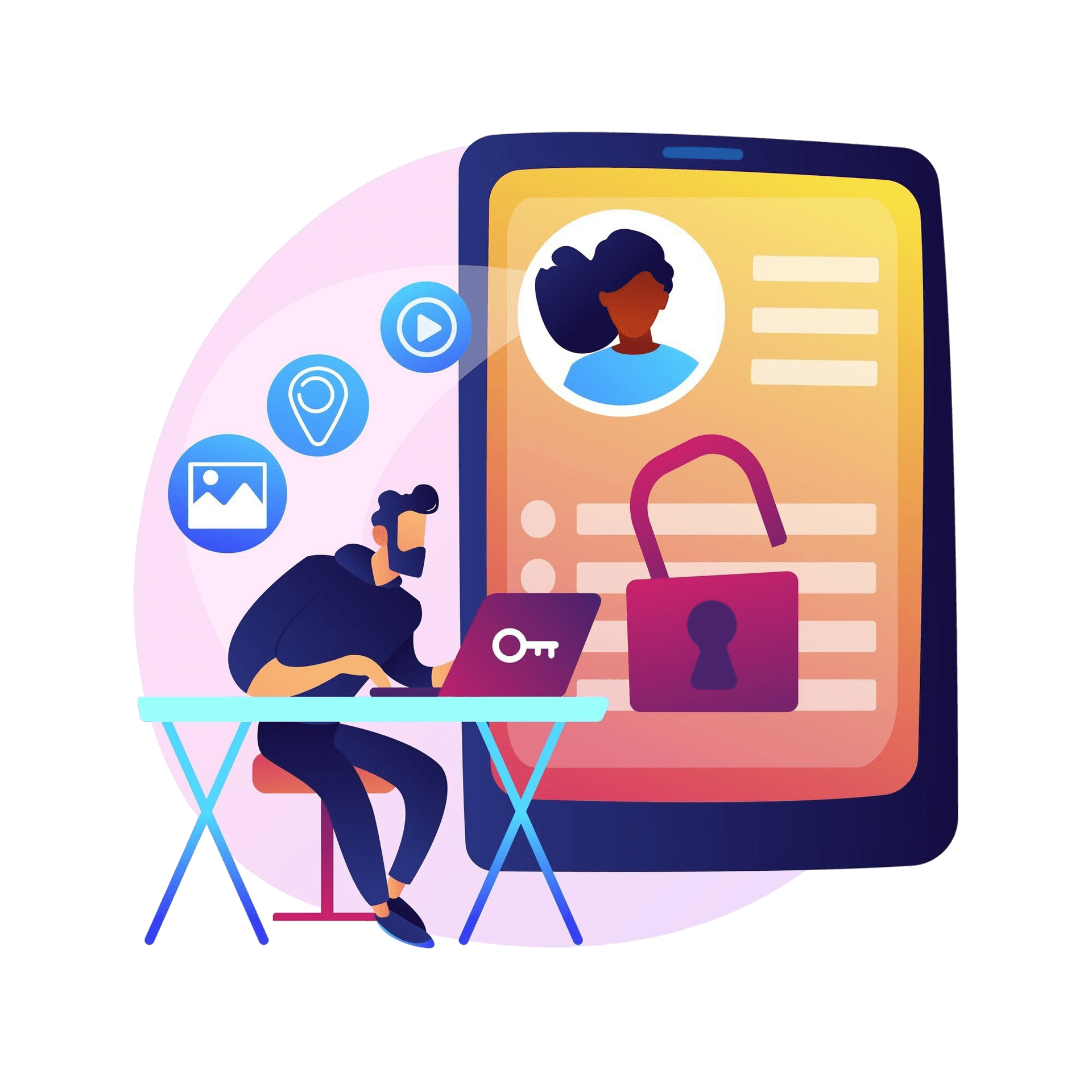 Vendor Login Illustration